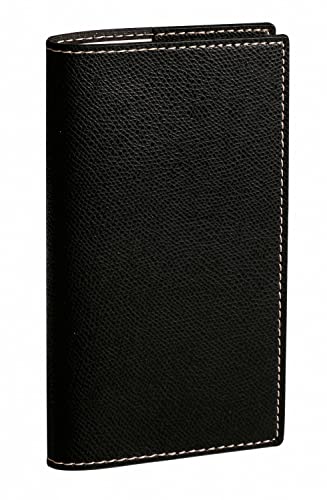 Porta tarjetas Quo Vadis CLUB Negro de 12x21cm con acabado granulado elegante