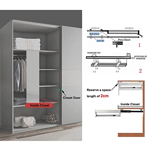 Rack de pantalon extensible à tringle télescopique en acier