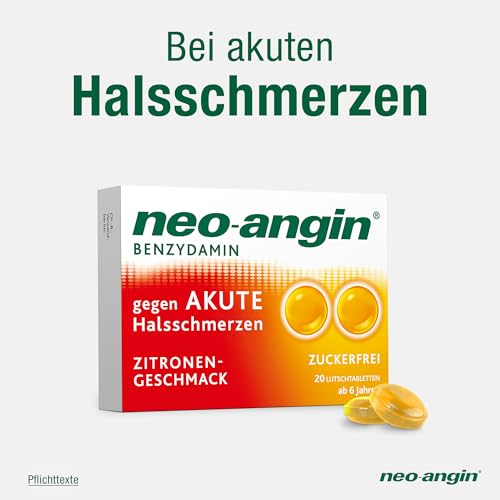 Halstabletten Neo-Angin Benzydamin zur Behandlung akuter Halsschmerzen