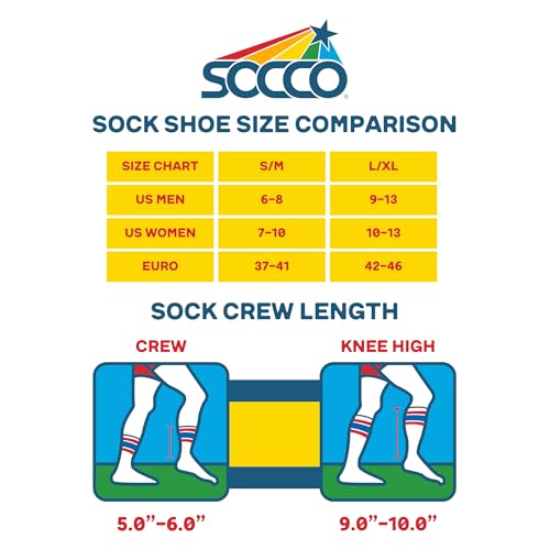 Athletic Crew Socks | Athletic Wear Striped Styles | Skateboarding Socks | Made in USA3