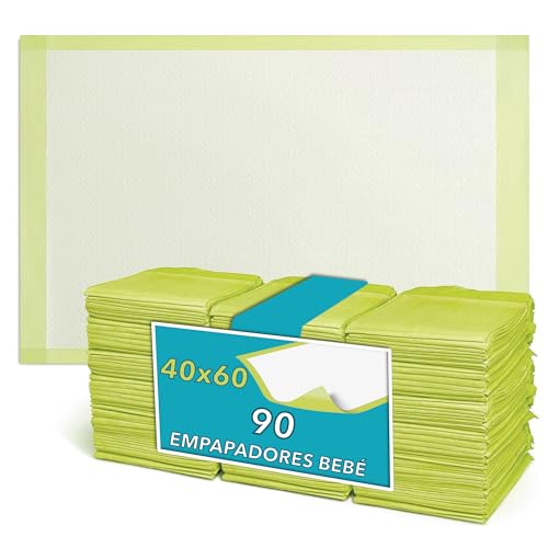 Dailee Bed Cambiador Desechable Bebe 40x60 - 90x Empapadores Bebé - 3 Bolsas De 30 Almohadilla Cambiadora Pañales - Sabanindas Para Recién Nacido