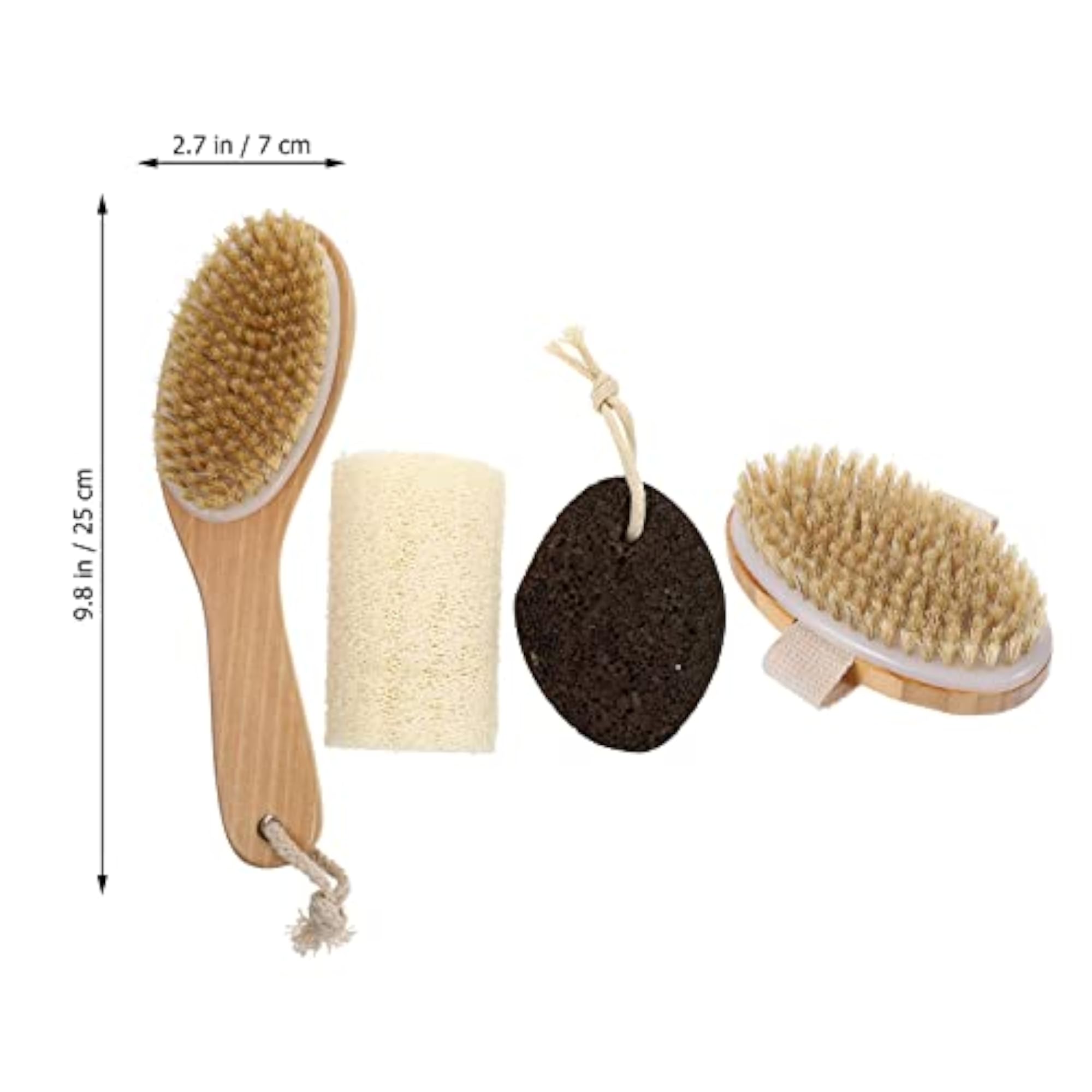 4Pcs Bath Brushes Practical Loofah Brush Kit