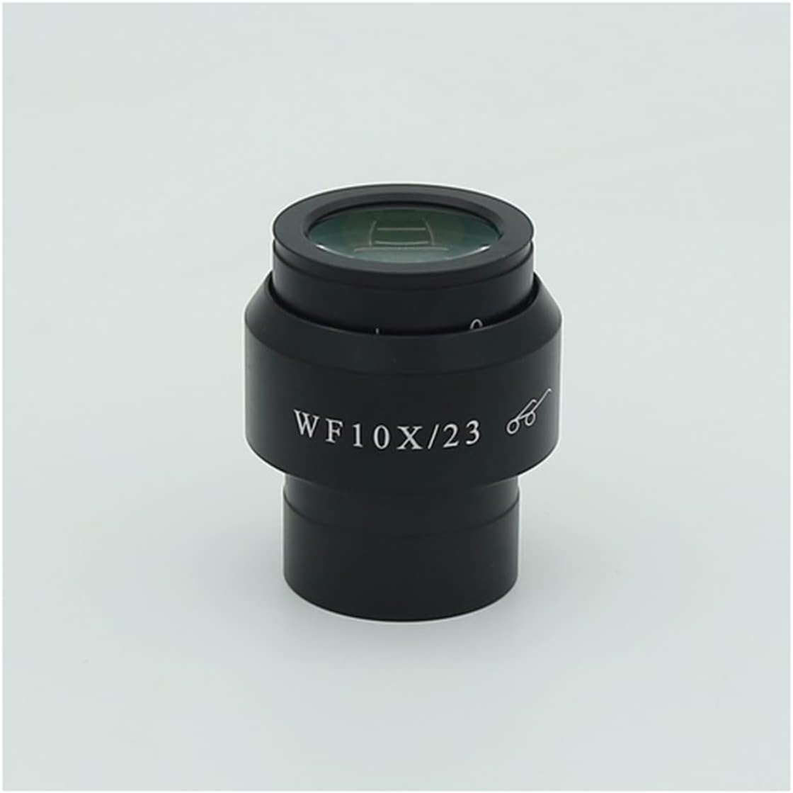 ZTBH Microscope Accessories Kit 1PCS Stereo Microscope WF10X 22 Mm 23mm 24mm Wide Angle Eyepiece with Eyeguards 30mm Diameter Microscope Slides(WF10X-23)