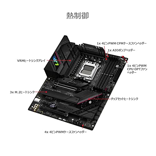 ASUS ROG STRIX B650E-F GAMING WIFI AMD Ryzen 7000 シリーズ AM5 対応 B650 搭載 ATX マザーボード の商品画像 2