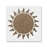 Sun Stencil - Sun Stencil Art, Sun Ray Stencil, Sun Art, Stencil of Sun, Sun Beam