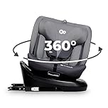 Kinderkraft I-Grow Child Car Seat, I-Size 40-150 cm, 360 Degree Rotation, Isofix, Base Station, RWF and FWF, Special Safety Systems, Easy to Clean, from Birth Group 0/1/2/3 0-36 kg, Gray