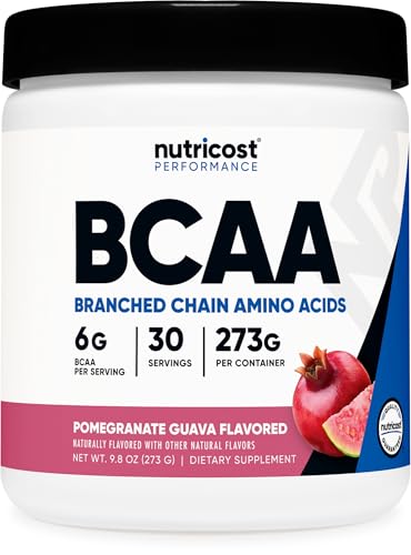 Nutricost BCAA Powder 2:1:1 (Pomegranate Guava, 30 Servings) - Branched Chain Amino Acids