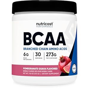 Nutricost BCAA Powder 2:1:1 (Pomegranate Guava, 30 Servings) – Branched Chain Amino Acids