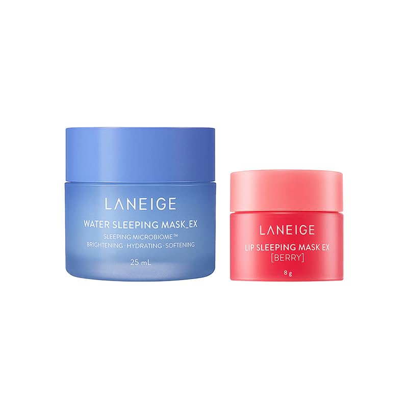 Image of LANEIGE LIP SLEEPING MASK EX [BERRY] 8g & LANEIGE WATER SLEEPING MASK EX 25mL