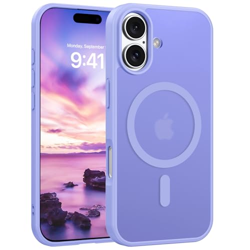 YINLAI Funda Magnética para iPhone 17 6,3 Pulgadas (2025) Compatible con MagSafe Carcasa iPhone 17 Case Protección Anti-Golpes de Grado Militar Translúcida Mate Trasera Anticaida, Púrpura
