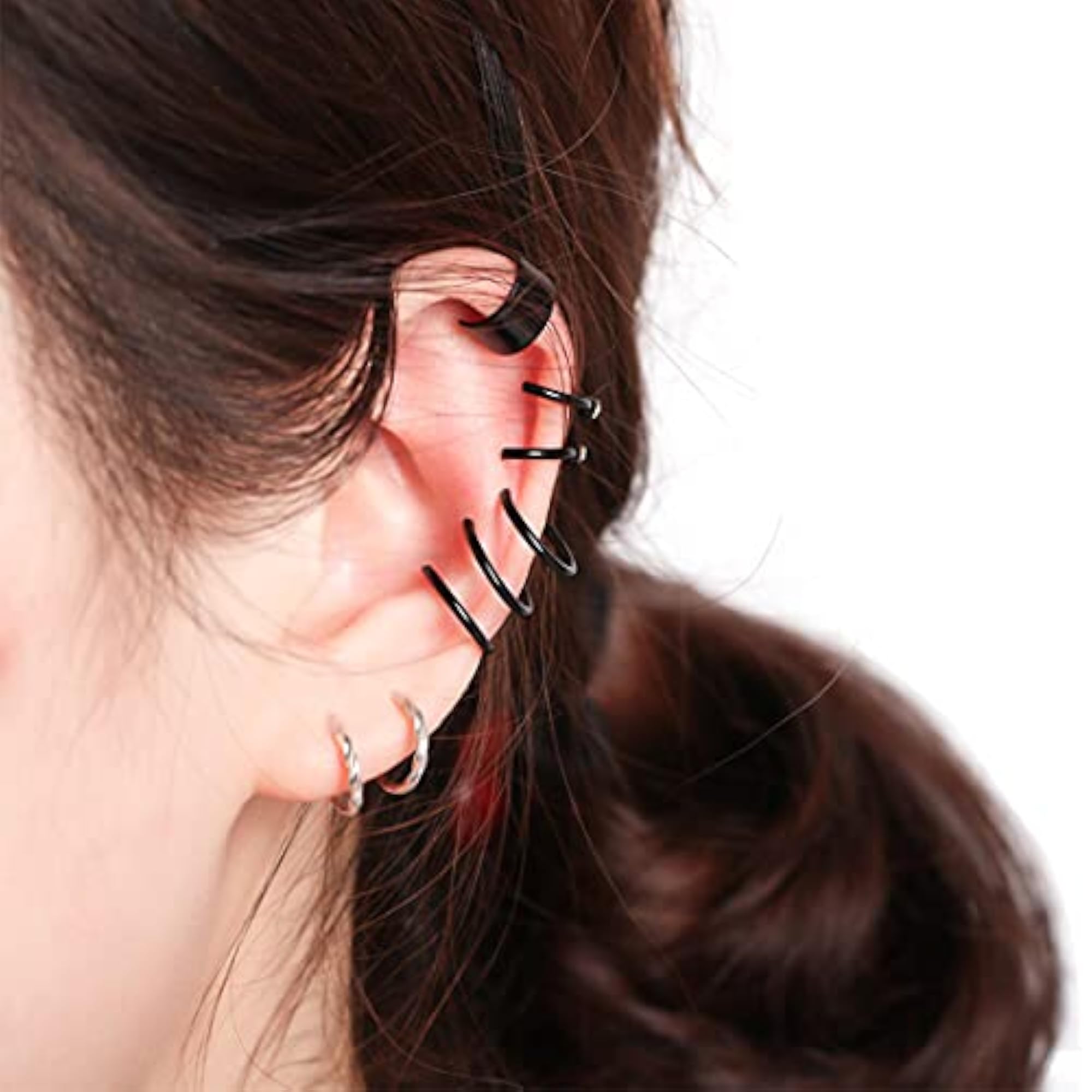 Plated Earcuffs Combo Set - Stylish Jewelry Accessories