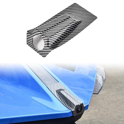 Image of SAUTVS Rear Camera Trim Cover for Polaris Slingshot 2020-2024, Carbon Fiber Style Behind Camera Decorative Lid Trim Cover Rear Camera Protector for Polaris Slingshot 2020-2024 Accessories