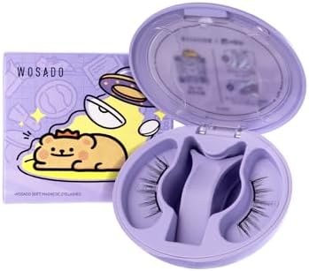 Soft Magnetic Eyelashes Kit with Applicator, Glue-Free Reusable Wispy Lashes