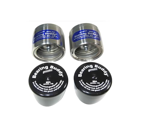 Bearing Buddy 2047 - USA-Made Chrome Plated Wheel Bearing Protectors w/ 19B Bra - Trailer Hub Dust Cap Replacement for Boats ATVs Utility Trailers & More - Only Fits Hubs w/ a 2.047 Inside Diameter