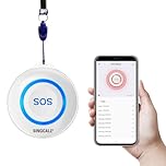 SINGCALL Tuya Wifi Smart SOS Emergency Button for Elderly, Personal Alarms for Elderly Patient Seniors Disabled Kids Connected to Phone, the Panic Button with a New Blue Design