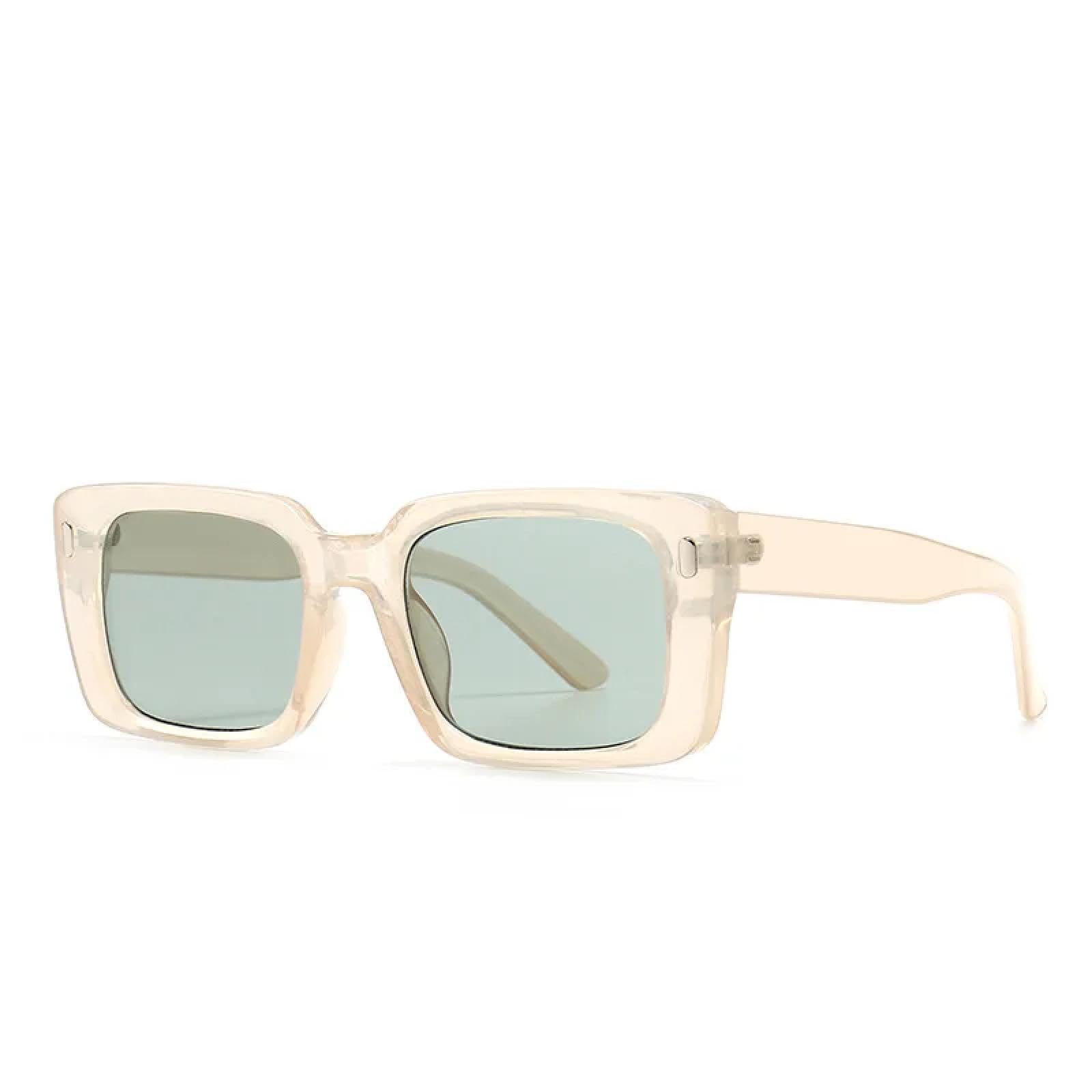 Sonnenbrille Herren Damen Unisex Sonnenbrille Männer Frauen Vintage Rechteck