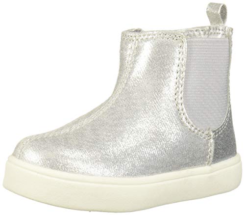 Carter s Girl s Dorsey High-Top Sneaker, Silver, 5 M US Toddler