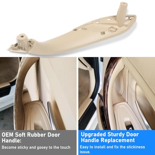 Image of Jaronx Compatible with BMW Door Handle Replacement 3 Series 4 Series, 2PCS Left Front Driver Side &Right Front Passenger Door Pull Handle for BMW 320i,328i,330i,335i F30 /F31 &428i,435i F32 /F36 (Beige)