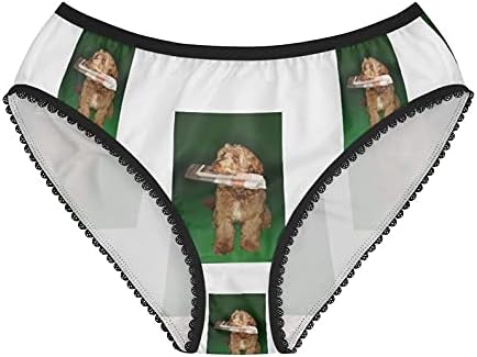 Otterhound Carrying Newspaper Panties, Otterhound Carrying Newspaper Underwear, Briefs, Cotton Briefs, Panties For Women