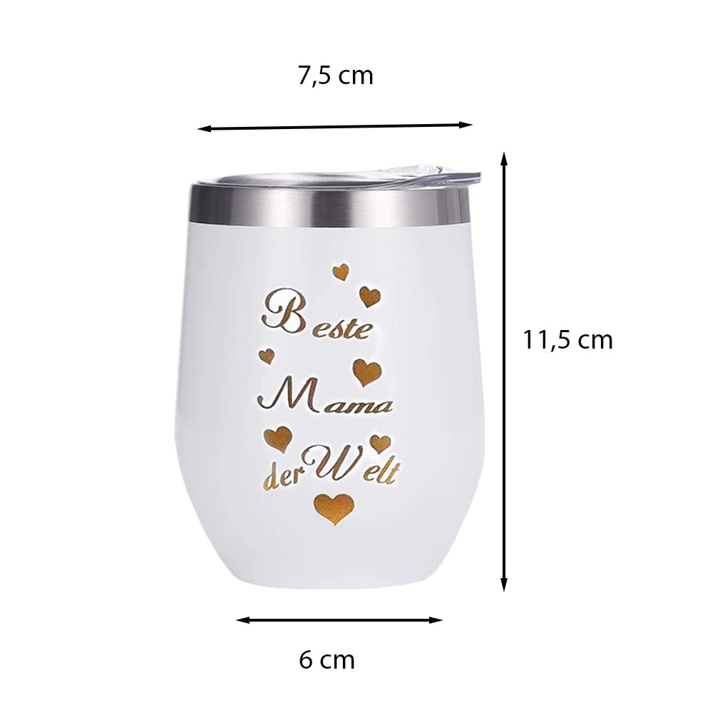 Tasse À Café En Acier Inoxydable Avec Gravure Cadeau Pour Maman
