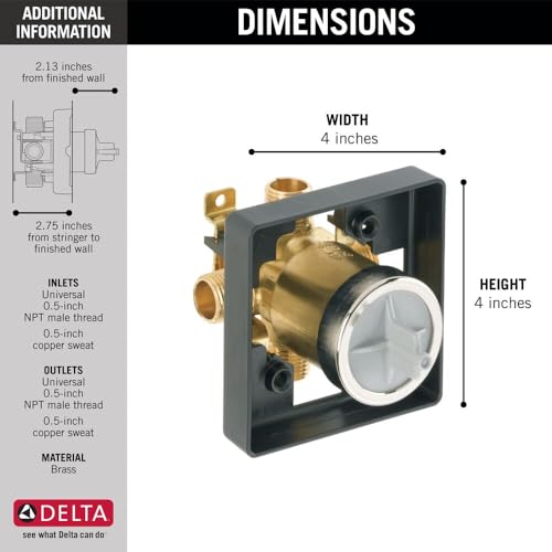 Image of Delta Faucet R10000-UNBX MultiChoice Universal Tub and Shower Valve Body
