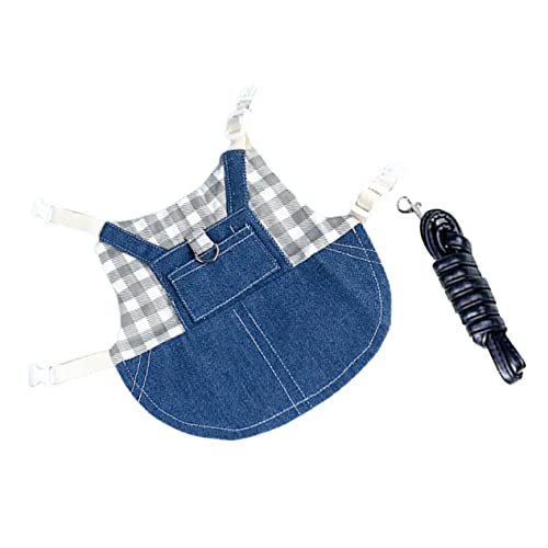 ERINGOGO Bunny Harness and Leash Set for Small Pets Stylish Decorative Rabbit Costume Comfortable and Durable Design for Outdoor Adventures