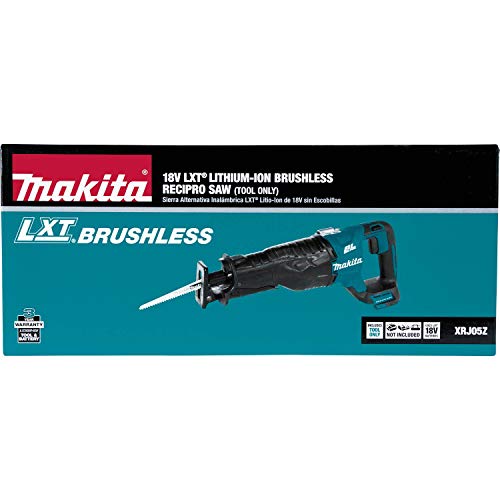 Makita XRJ05Z 18V LXT Lithium-Ion Brushless Cordless Recipro Saw, Tool Only by Makita - Image 8