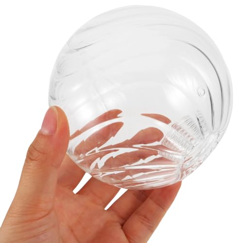 Image of Holibanna Modern Ceiling Lamp Shade Pumpkin Pattern Glass Lampshade Replacement for Pendant Light Fixtures Soft Comfortable Lighting Living Room Decor