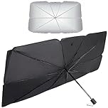 TechTime Parasole Auto – Ombrello Parasole Pieghevole per Parabrezza Interni Macchina – Schermo Anti-Uv GladeShade per Automobile – Telo Proteggi Cruscotto Copriparabrezza dal Sole Universale