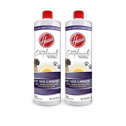 Hoover Complements Pet Odor Eliminator Carpet Cleaning Booster Formula for Machines, 16 oz Solution, Pack of 2, AH33030, White