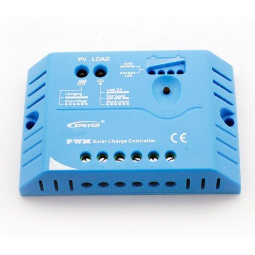 Controlador de carga solar PWM 10A 12/24V EP Solar nuevo LandStar E fotovoltaico