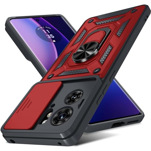 Janmitta Compatible with Moto Edge 2023 Case Built in Slide ...