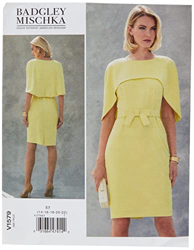 Ajustez votre silhouette avec le patron Vogue Patterns 1579 E5 de robe