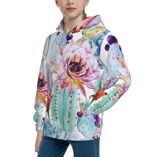 Cactus Kid Hoodies Boys Sweatshirts Girls Pullover with Pocket2