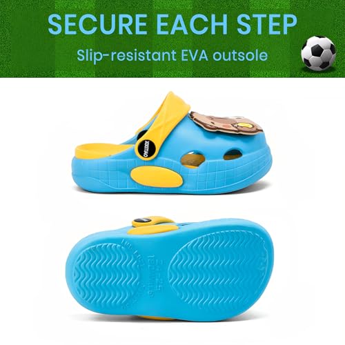 Image of Cute Capybara Slippers for Kids,Kids Girls Boys Clogs Garden Shoes,Funny Toddler Animal Slides Sandals,Water Shower Beach Pool Slippers Indoor Outdoor
