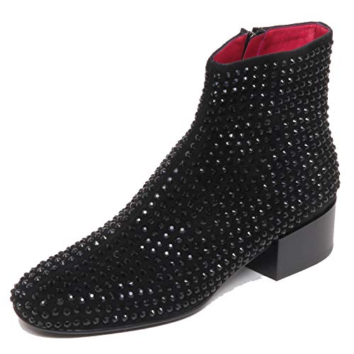 Bottine noire strass femme F6918 | Sublimer une tenue noire simple