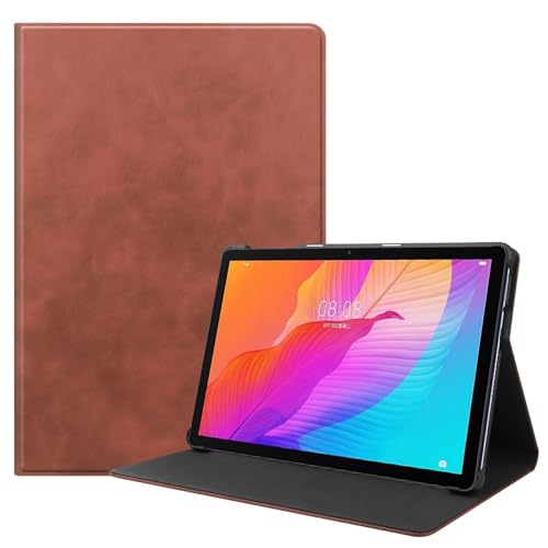 SZLONKOU Tablet Cover for Huawei MatePad T10 9.7' 2020/ T10S 10.1' AGS3-W09/L09,Ultra Slim Folio Stand Lightweight Leather Case for Huawei Honor 6/Enjoy Tablet 2 AGS3-AL00/W00 (NPW-Brown)