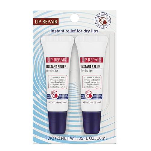 Rosarden Lip Repair Ointment - 2 Packs Lip Balm Set - Long-lasting Moisture to Soothe Dry Chapped Lips - Lip Tube Moisturizer Intensive Lip Repair for Cracked