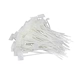 100% nuevo y de alta calidad Lazos del cierre relampago - SODIAL(R)100 Pcs Lazos del cierre relampago escriben en Ethernet RJ45 RJ12 marca de cables etiquetas de energia de alambre