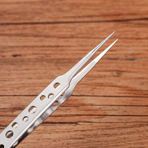 Wolfride Stainless Steel Tweezers Precision Tweezer Tool Set For Electronics Repair, Crafting (5 Pcs) #TOP1