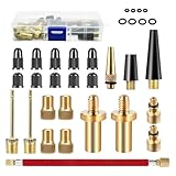 【Perfekte Passform】Alle fahrrad ventile als luftpumpenadapter oder kompressoradapter verwendet werden; ob ballpumpennadeln für bälle oder konusadapter für luftkissen, sie passen alle perfekt.