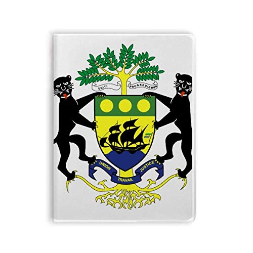 Carnet de notes Gabon, cahier souple à motif africain pour vœux et écriture
