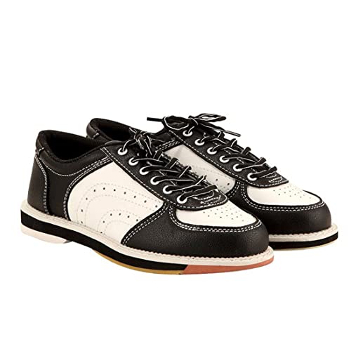 Veacam Men's Bowling Shoes, Breathable Bowl Athletic Sneaker Lightweight Professional Bowling Shoes,White,13 #TOP2