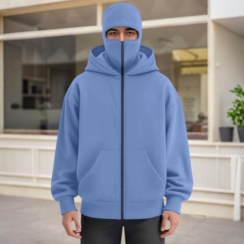 Cagoule Unisexe Pour Homme Et Femme Avec Masque De Ski, Grande Taille