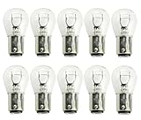 ShuoHui 10 x BAY15D P21/5W KFZ-Lampe 12V / 24V 21 Watt 5 Watt Bremslicht Rücklicht Glühlampe Kugellampe Glühbirne LKW RÜCKLICHT STOPPLICHT BLINKER (24, Volt)