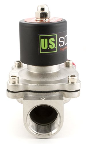 U.S. Solid USS2-00011 1Inches Stainless Steel Electric Solenoid Valve 110Vac Normally Closed Air Water thumb #2