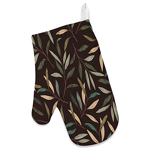 Tablier de cuisine imperméable réglable anti-tache avec gant de four