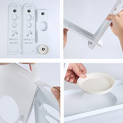 Support de rangement pour parapluies et bâtons de randonnée en métal - 4