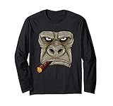 Photo Gallery gorilla che fuma un sigaro fumatore arrabbiato maglia a manica Photo Gallery gorilla che fuma un sigaro fumatore arrabbiato maglia a manica