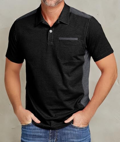 Image of SWISSWELL Men's Polo Shirts Short Sleeve Golf Polo Casual Athletic Fast Dry Shirts for Running Tennis Hiking